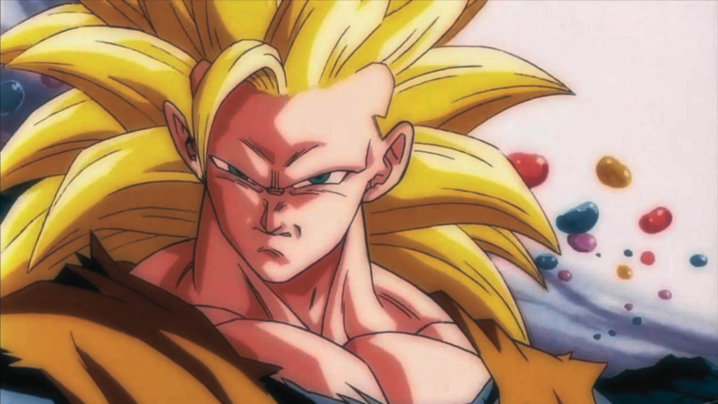 La transformation légendaire de Songoku en Super Saiyan 3