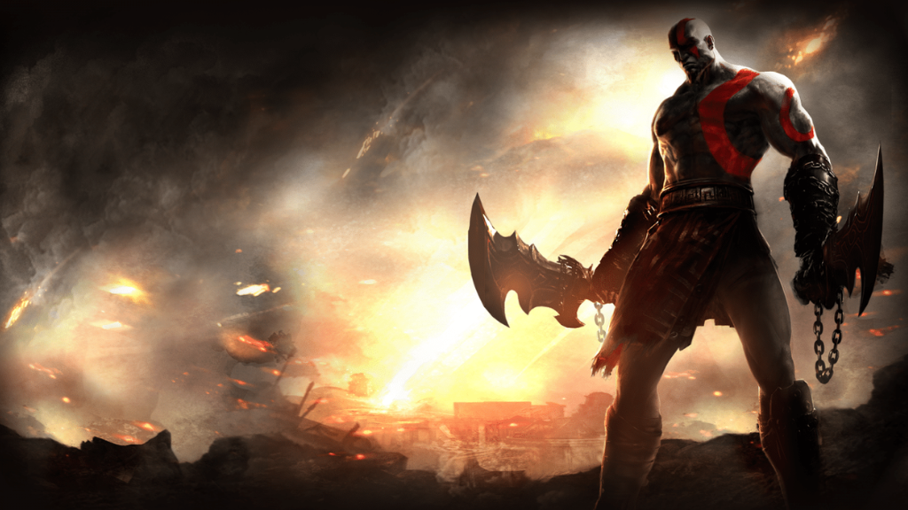 Kratos de God Of War le fantôme de Sparte décidé à exterminer l'Olympe