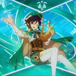 Venti l'archon anémo de Mondstadt dans Genshin Impact