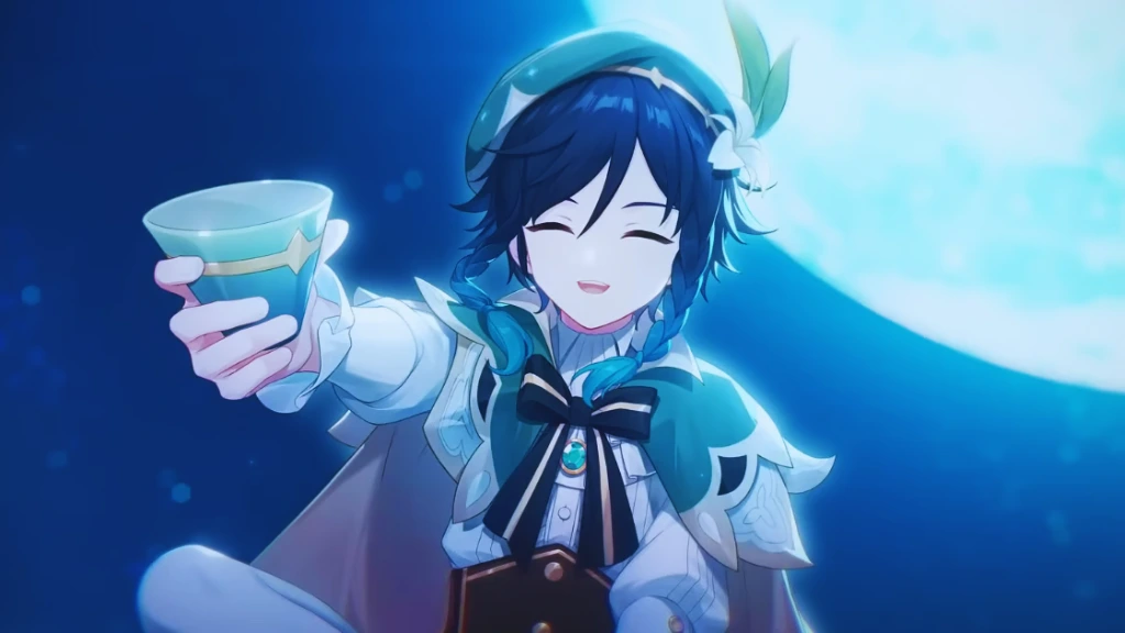 Venti, barde et Archon protecteur de Mondstadt dans Genshin Impact