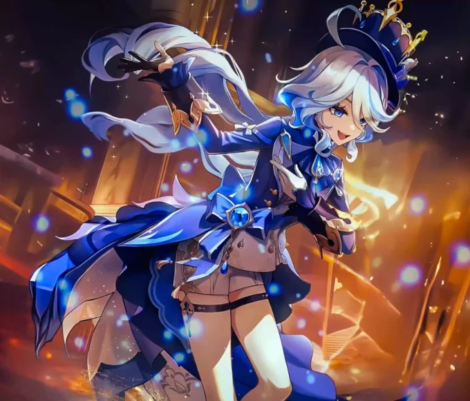 Furina l'Archon Hydro souveraine de Fontaine dans Genshin Impact