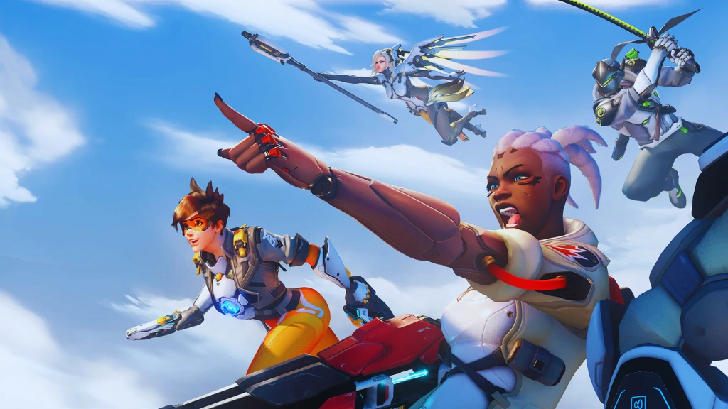Sojourn, Tracer, Mercy et Genji dans Overwatch 2, une facette esport compétitive