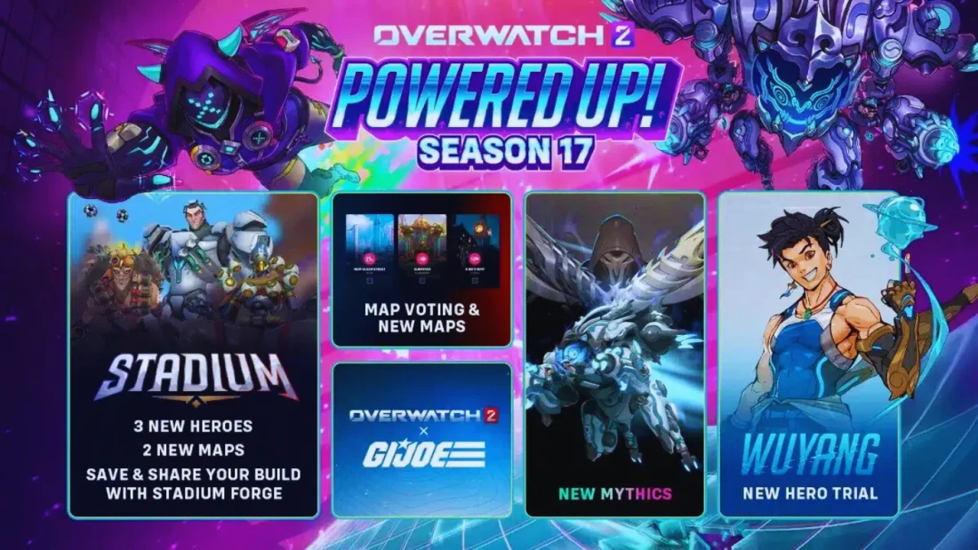 La nouvelle saison 17 d'Overwatch 2 apporte son lot de nouveautés