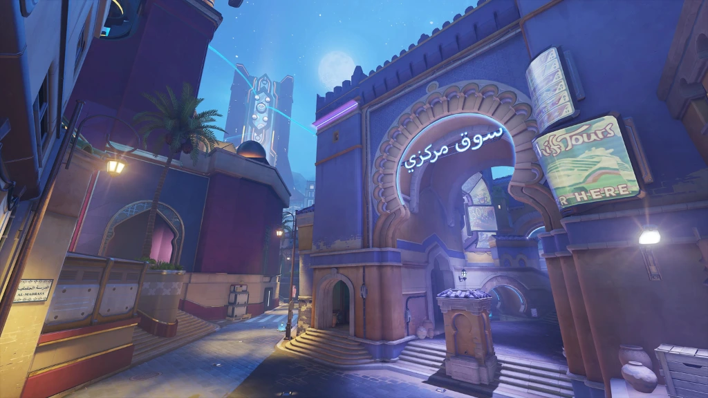 La nouvelle map de la saison 17 d'Overwatch 2, Aatlis inspirée du Maroc